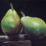 Pears PearsOil on Linen9 x 12 inches