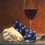 Pinot and BrieOil on Linen16 x 20