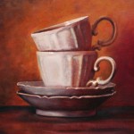 Tasses a Cafe Tasses a CafeOil on Linen Panel20 x 16 inches