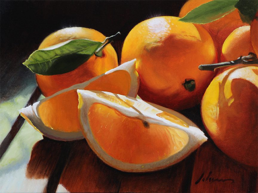 Meyer Lemons  |  12″x16″  |  Oil on Canvas