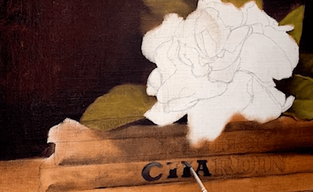 Oil Painting Demo Gardenia with Chardin