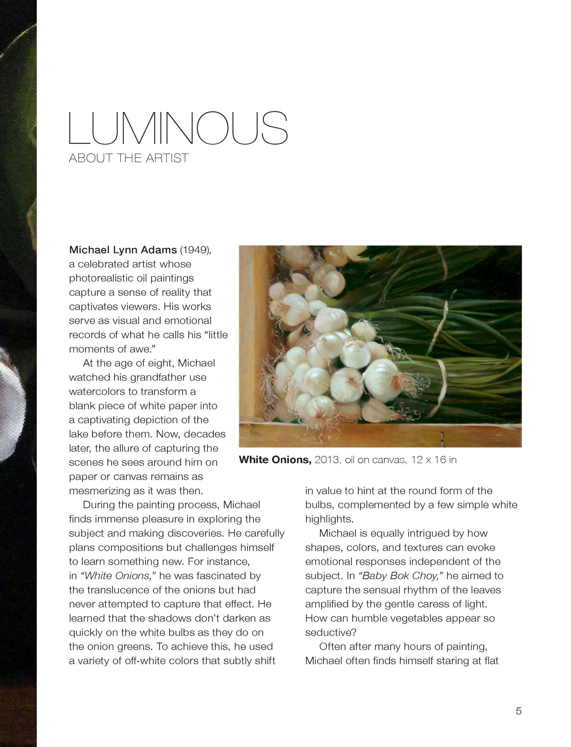 LUMINOUS - The Art of Michael Lynn Adams - Image 3